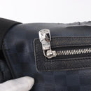 LOUIS VUITTON Damier Grafitte Daniel MM Shoulder Bag N58029 LV Auth 187829-20