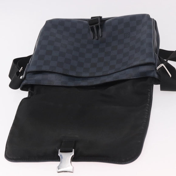 LOUIS VUITTON Damier Grafitte Daniel MM Shoulder Bag N58029 LV Auth 187829