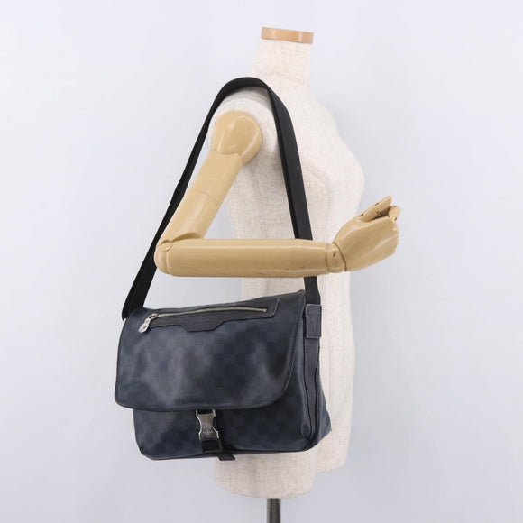LOUIS VUITTON Damier Grafitte Daniel MM Shoulder Bag N58029 LV Auth 187829