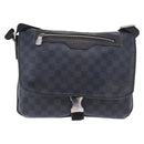 LOUIS VUITTON Damier Grafitte Daniel MM Shoulder Bag N58029 LV Auth 187829-13