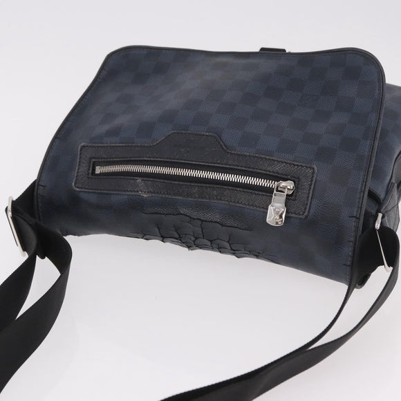 LOUIS VUITTON Damier Grafitte Daniel MM Shoulder Bag N58029 LV Auth 187829