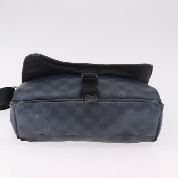 LOUIS VUITTON Damier Grafitte Daniel MM Shoulder Bag N58029 LV Auth 187829