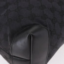 GUCCI GG Canvas Sherry Line Tote Bag Black Silver 019 0401 Auth 187830A-15