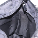 GUCCI GG Canvas Sherry Line Tote Bag Black Silver 019 0401 Auth 187830A-20