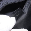 GUCCI GG Canvas Sherry Line Tote Bag Black Silver 019 0401 Auth 187830A-12