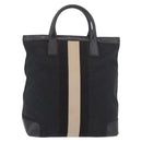 GUCCI GG Canvas Sherry Line Tote Bag Black 002 1098 Auth 187831-13