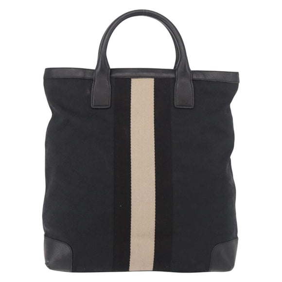 GUCCI GG Canvas Sherry Line Tote Bag Black 002 1098 Auth 187831