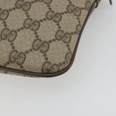 GUCCI GG Supreme Web Sherry Line Bag PVC Beige Gold 904 02 047 Auth 187832-17