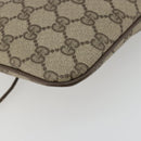 GUCCI GG Supreme Web Sherry Line Bag PVC Beige Gold 904 02 047 Auth 187832-18