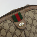 GUCCI GG Supreme Web Sherry Line Bag PVC Beige Gold 904 02 047 Auth 187832-19