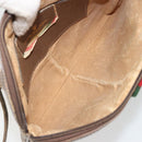 GUCCI GG Supreme Web Sherry Line Bag PVC Beige Gold 904 02 047 Auth 187832-10