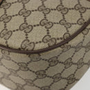 GUCCI GG Supreme Web Sherry Line Bag PVC Beige Gold 89 02 032 Auth 187833-14