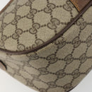 GUCCI GG Supreme Web Sherry Line Bag PVC Beige Gold 89 02 032 Auth 187833-15