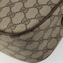 GUCCI GG Supreme Web Sherry Line Bag PVC Beige Gold 89 02 032 Auth 187833-16