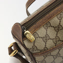 GUCCI GG Supreme Web Sherry Line Bag PVC Beige Gold 89 02 032 Auth 187833-9