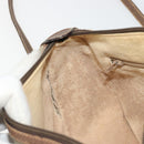 GUCCI GG Supreme Web Sherry Line Bag PVC Beige Gold 89 02 032 Auth 187833-21