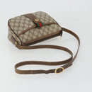 GUCCI GG Supreme Web Sherry Line Bag PVC Beige Gold 89 02 032 Auth 187833-7