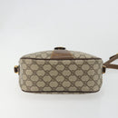 GUCCI GG Supreme Web Sherry Line Bag PVC Beige Gold 89 02 032 Auth 187833-5