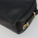 Christian Dior Shoulder Bag Leather Black Gold Auth 187835-9