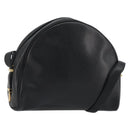 Christian Dior Shoulder Bag Leather Black Gold Auth 187835-1