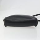 Christian Dior Shoulder Bag Leather Black Gold Auth 187835-5