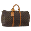 LOUIS VUITTON Monogram Keepall 50 Boston Bag M41426 LV Auth 187836A-1