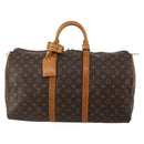 LOUIS VUITTON Monogram Keepall 50 Boston Bag M41426 LV Auth 187836A-13
