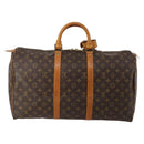 LOUIS VUITTON Monogram Keepall 50 Boston Bag M41426 LV Auth 187836A-2