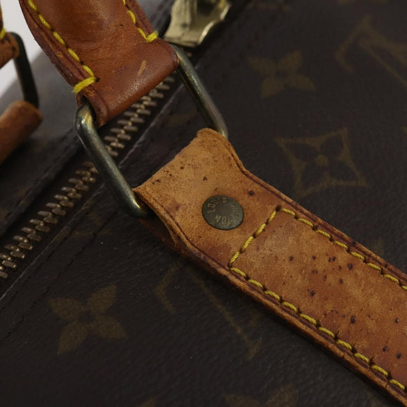 LOUIS VUITTON Monogram Keepall Bandouliere 55 Boston Bag M41414 LV Auth 187837