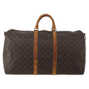 LOUIS VUITTON Monogram Keepall Bandouliere 55 Boston Bag M41414 LV Auth 187837-2