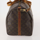 LOUIS VUITTON Monogram Keepall Bandouliere 55 Boston Bag M41414 LV Auth 187837-3