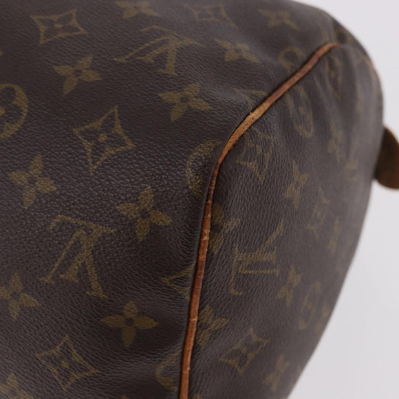 LOUIS VUITTON Monogram Speedy 30 Hand Bag M41526 LV Auth 187840