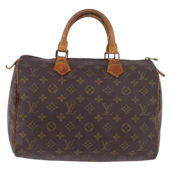 LOUIS VUITTON Monogram Speedy 30 Hand Bag M41526 LV Auth 187840