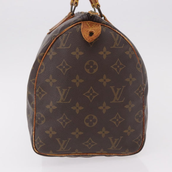 LOUIS VUITTON Monogram Speedy 30 Hand Bag M41526 LV Auth 187840