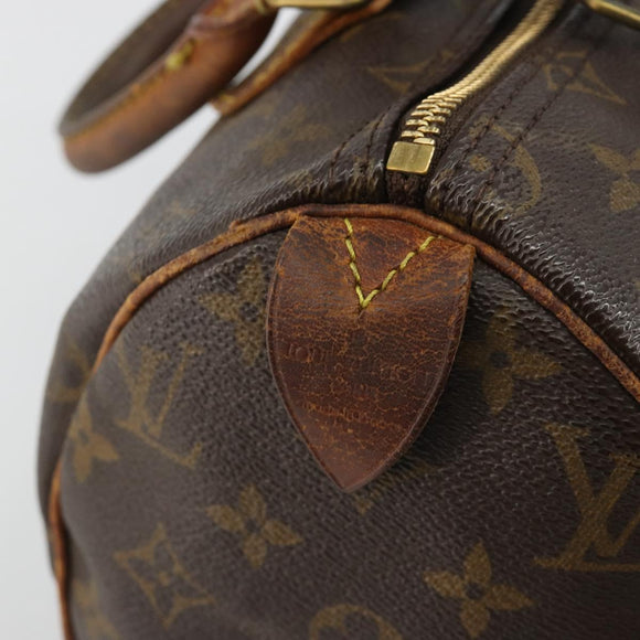 LOUIS VUITTON Monogram Speedy 25 Hand Bag M41528 LV Auth 187841