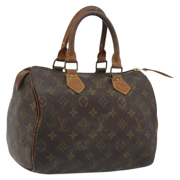 LOUIS VUITTON Monogram Speedy 25 Hand Bag M41528 LV Auth 187841