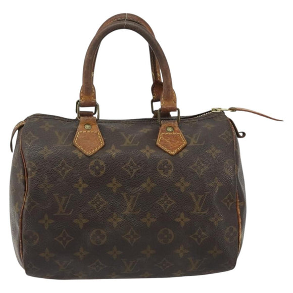 LOUIS VUITTON Monogram Speedy 25 Hand Bag M41528 LV Auth 187841
