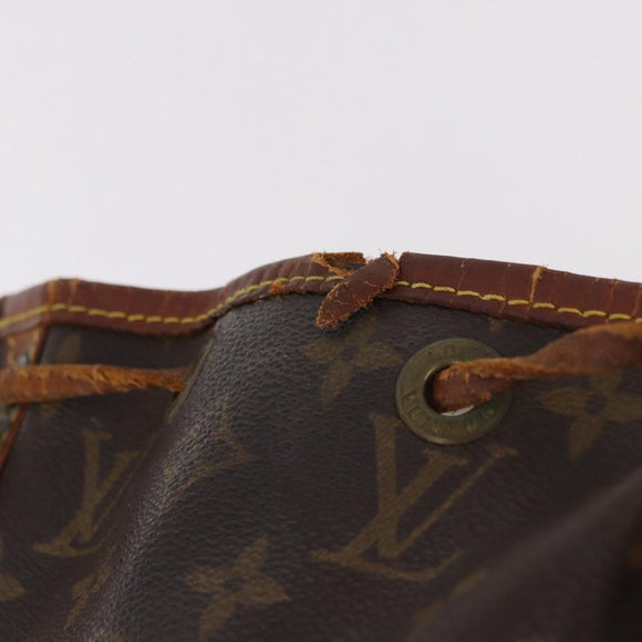 LOUIS VUITTON Monogram Petit Noe Schoudertas M42226 LV Auth 187844