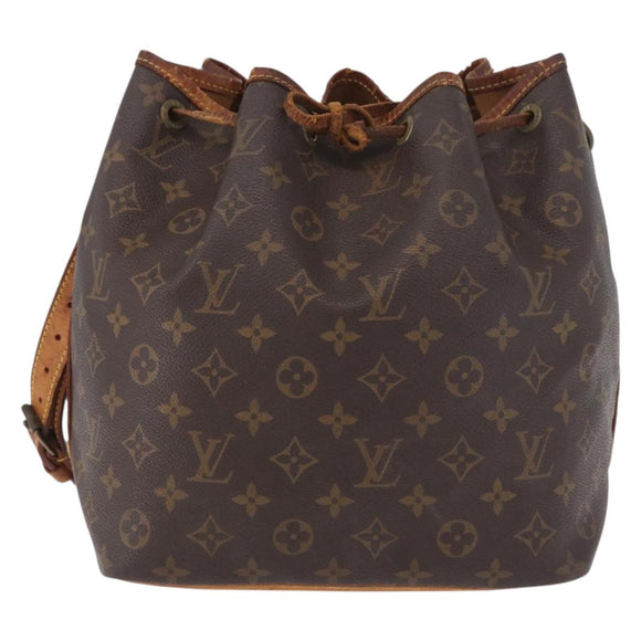 LOUIS VUITTON Monogram Petit Noe Schoudertas M42226 LV Auth 187844