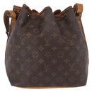 LOUIS VUITTON Monogram Petit Noe Schoudertas M42226 LV Auth 187844-2