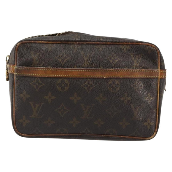 LOUIS VUITTON Monogram Compiegne 23 Clutch Bag M51847 LV Auth 187847
