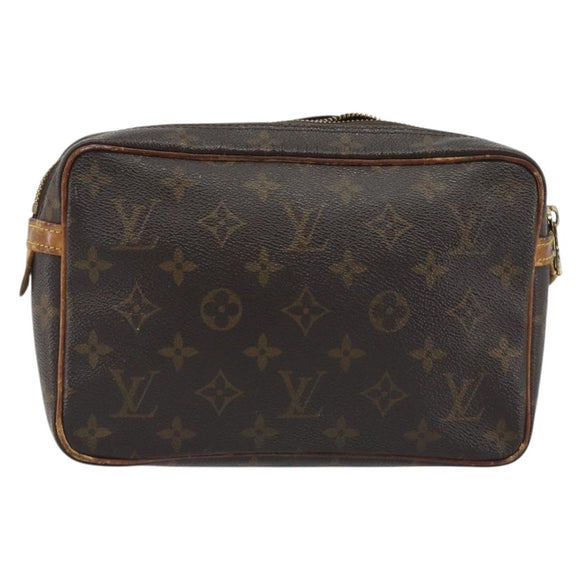 LOUIS VUITTON Monogram Compiegne 23 Clutch Bag M51847 LV Auth 187847
