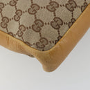 GUCCI GG Canvas Sherry Line Jackie Shoulder Bag Beige Gold 001 4094 Auth 187848-15