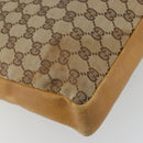 GUCCI GG Canvas Sherry Line Jackie Shoulder Bag Beige Gold 001 4094 Auth 187848-10