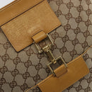 GUCCI GG Canvas Sherry Line Jackie Shoulder Bag Beige Gold 001 4094 Auth 187848-17
