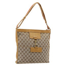 GUCCI GG Canvas Sherry Line Jackie Shoulder Bag Beige Gold 001 4094 Auth 187848-1