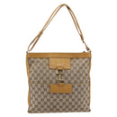 GUCCI GG Canvas Sherry Line Jackie Shoulder Bag Beige Gold 001 4094 Auth 187848-13