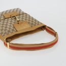 GUCCI GG Canvas Sherry Line Jackie Shoulder Bag Beige Gold 001 4094 Auth 187848-8