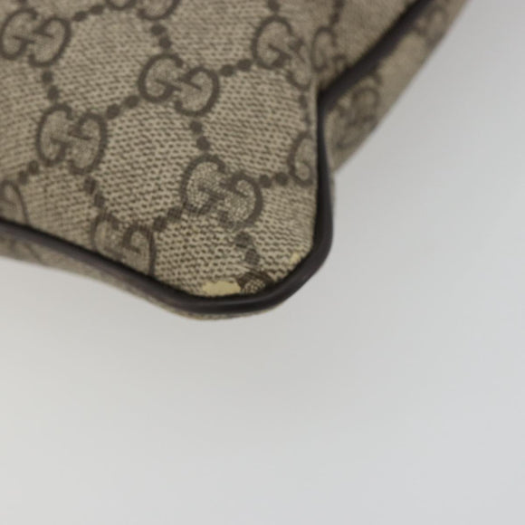 GUCCI GG Supreme Shoulder Bag PVC Beige Gold 295257 Auth 187850