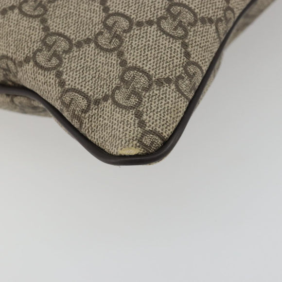 GUCCI GG Supreme Shoulder Bag PVC Beige Gold 295257 Auth 187850